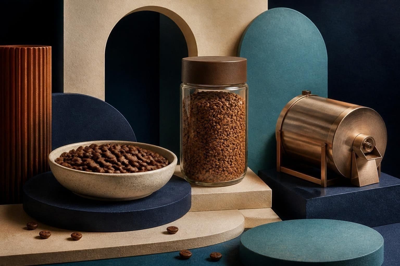 Minh họa biên tập AI về hoạt động chính của VinaCafé Biên Hòa (Đồ uống); không phải ảnh doanh nghiệp, nhà máy hay sự kiện có thật.